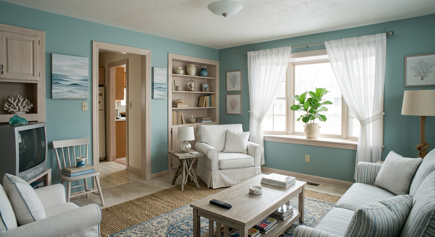 Coastal Living Room Ideas (No Anchors, No Clichés)
